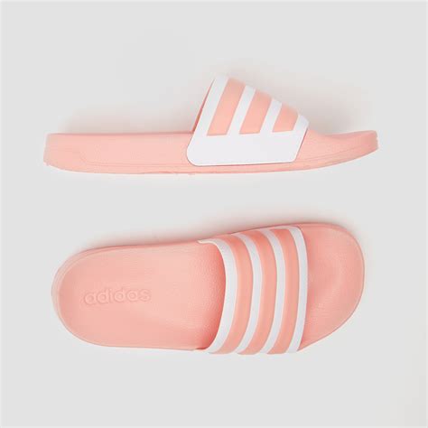 adidas slippers roze wit|adilette.